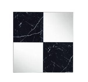 ACME Angwin Wall Accent Mirror, Mirrored & Faux Marble 97565