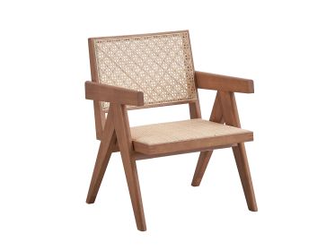 Velentina Rattan & Natural Finish Accent Chair