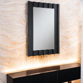 ACME Drisana Accent Mirror, Black Mirrored Finish AC03871