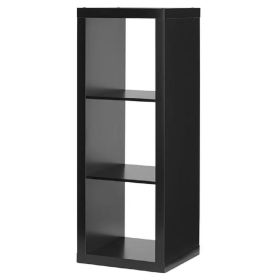 3-Cube Storage Organizer (Color: Solid Black)